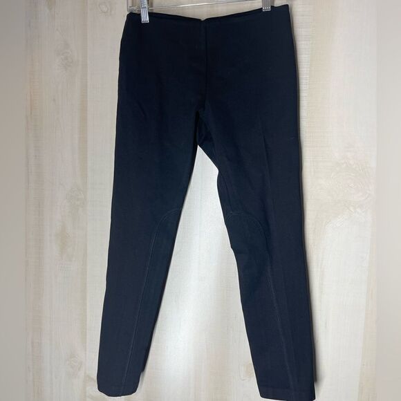 J. Crew black riding pants back exposed zipper, size 8‎ - Picture 1 of 15
